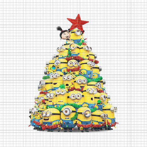 Minions Christmas Tree Png, Minions Tree Xmas Png, Minions Xmas Png