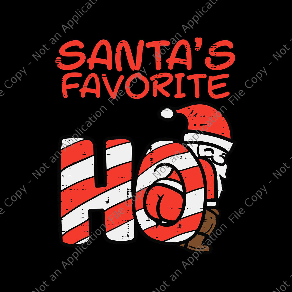 Santa's Favorite Ho Funny Christmas SVG File