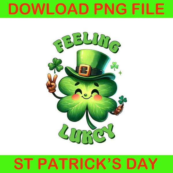 Feeling Lucky with shamrock Smile Png
