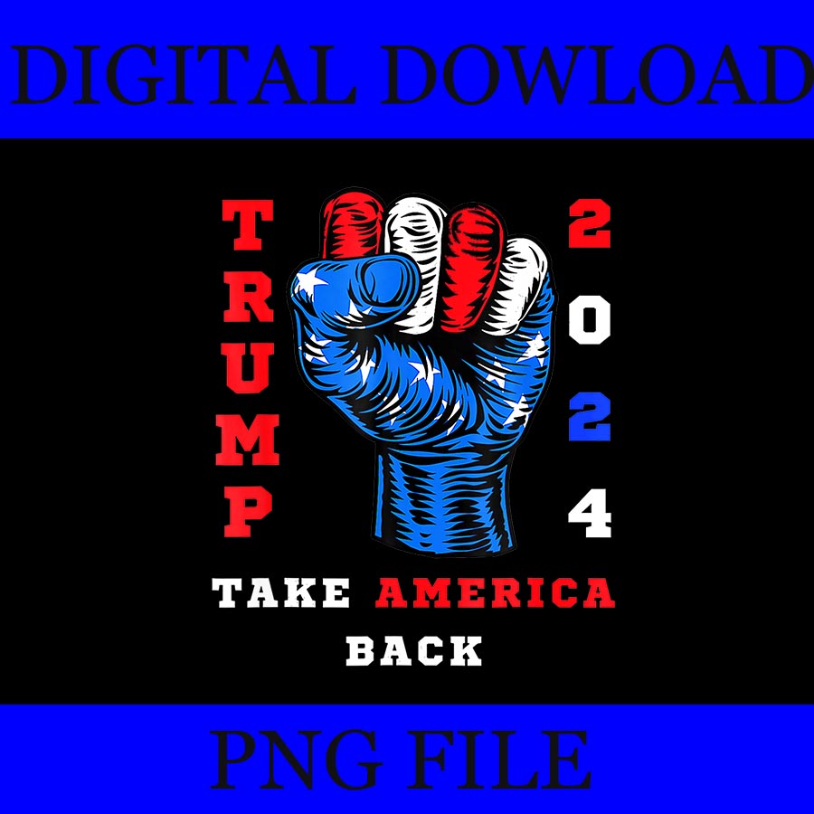 Take America Back 2024 PNG, Vote Trump Republicans PNG