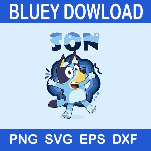 Son Bluey Svg