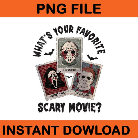 What's Your Favorite Scary Movie Halloween PNG