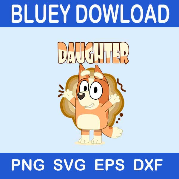 Daughter Bluey Svg