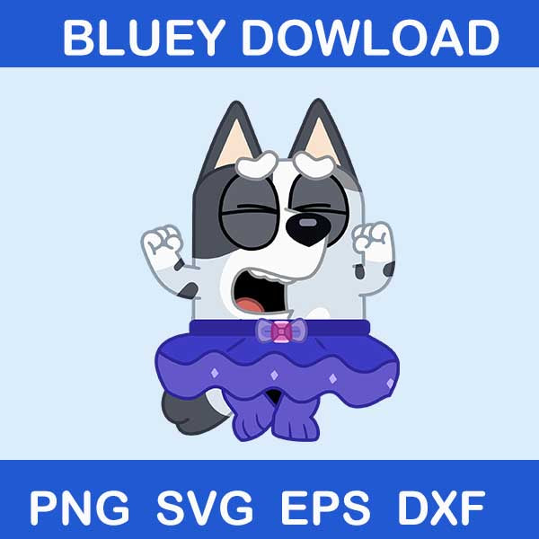 Angry Bluey Svg