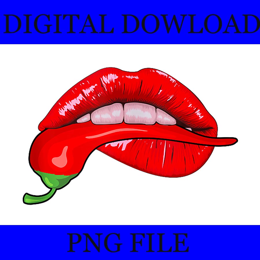 Sexy Hot Red Chili Pepper Lips PNG, Sexy Lips PNG