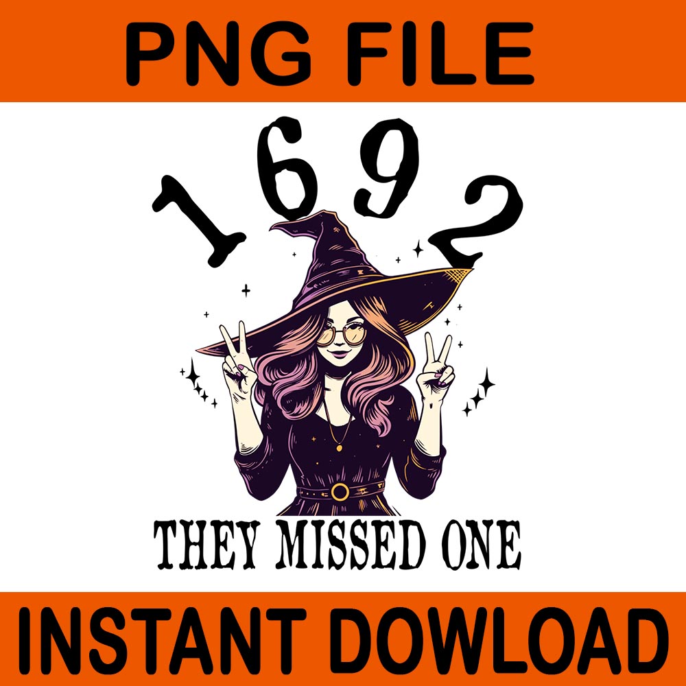 1692 They Missed One  Witch Halloween Salem PNG