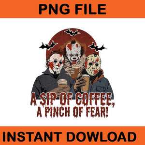 A Sip Of Coffee A Pinch Of Fear Horror Friend Movie PNG