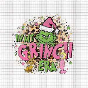 In My Grinchy ERA Png, Pink Grinch Png, Pink Christmas Png, Pink Grinchmas Png