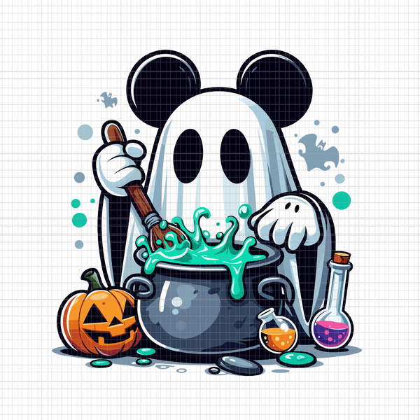 Mickey Ghost PNG, Halloween Cute Ghost Coffee PNG, Trendy Bougie Boo PNG, Ghost Spooky Vibes PNG, Cute Ghost PNG