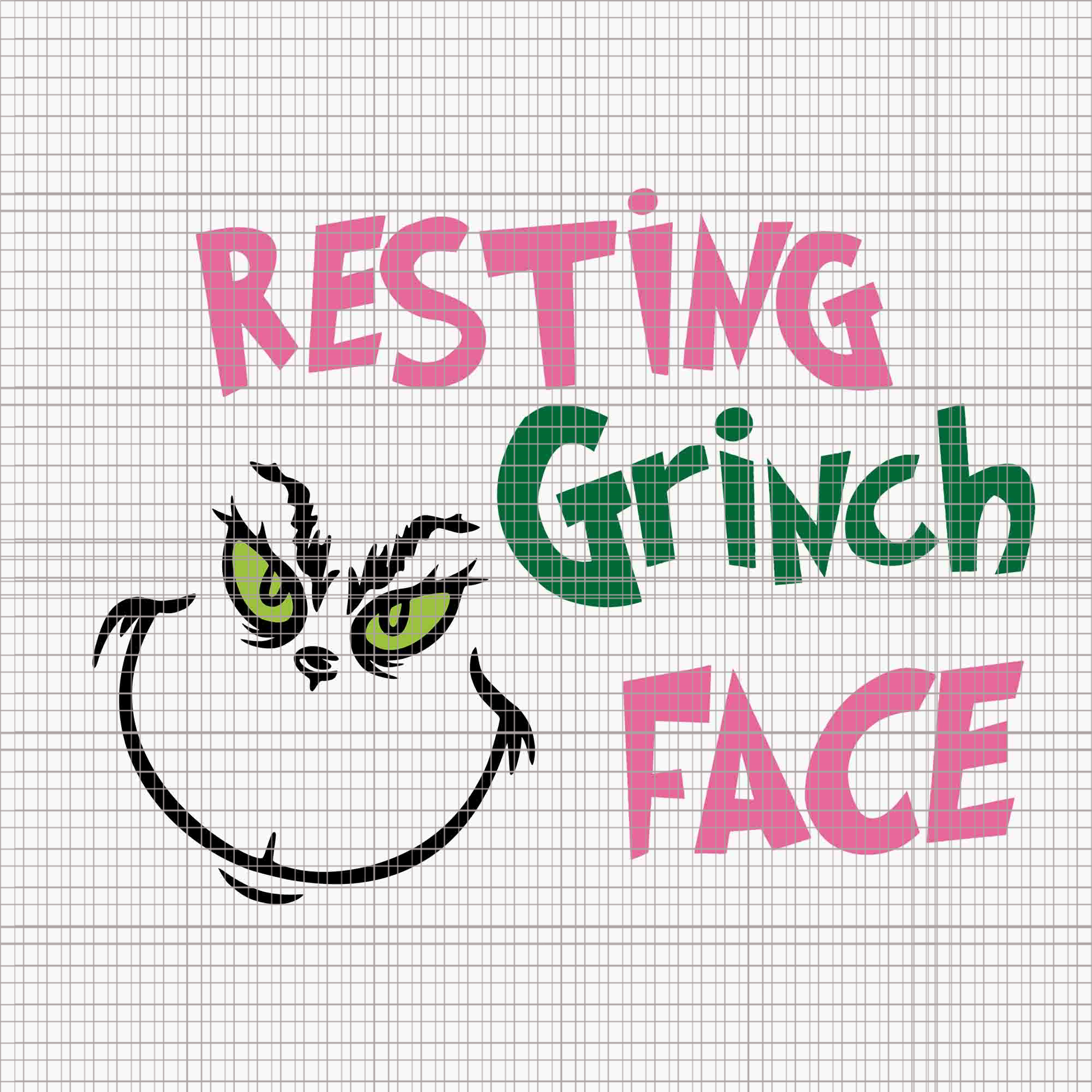 Resting Grinch Face Svg, Pink Grinch Svg, Pink Christmas Svg, Pink Grinchmas Svg, Grinchmas Svg, Woman Christmas Svg, Pink Woman Christmas Svg, Pink Woman Svg, Grinchmas Woman Svg, Christmas Svg