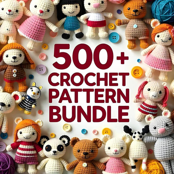 500+ Crochet Patterns, Crochet Pattern Bundle, Amigurumi Crochet Patterns, Animal Halloween Christmas Patterns