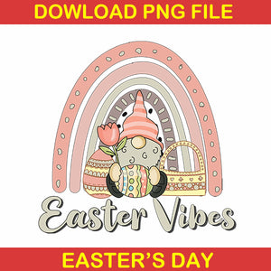 Easter Vibes Gnome Png