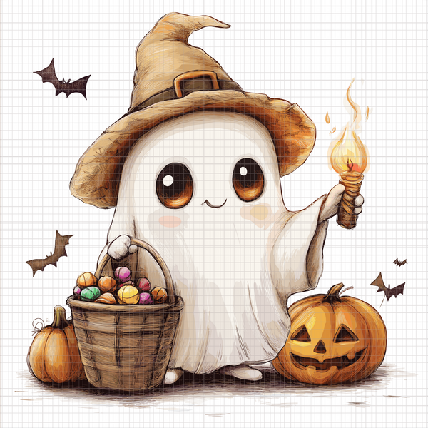 Cute Ghost Pink PNG, Halloween Cute Ghost Coffee PNG, Trendy Bougie Boo PNG, Ghost Spooky Vibes PNG, Cute Ghost PNG
