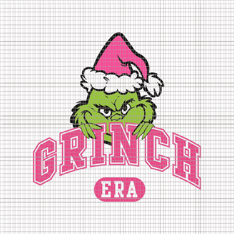 Grinch ERA Png, Pink Grinch Png, Pink Christmas Png, Pink Grinchmas Png