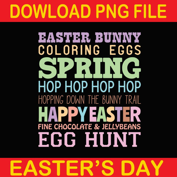 Easter Bunny Coloring Eggs Spring Png