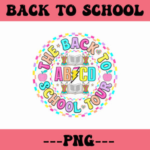 ABCD The Back To School Tour PNG, Back To School PNG