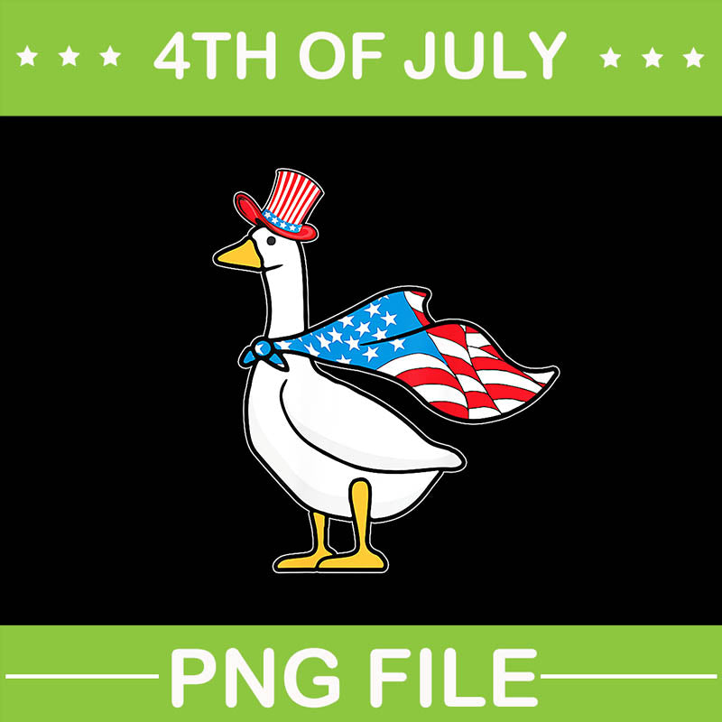 Goose Patriotic Day PNG, Goose 4th Of July  PNG