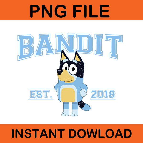 Bundle Blue Dog Dad PNG, Cartoon Character Bluey And Family PNG