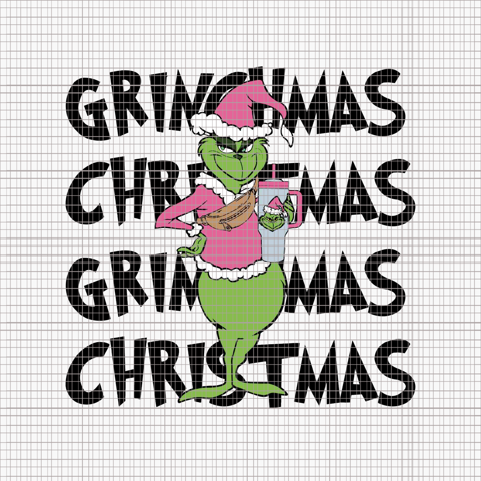 Grinchmas  Christmas Svg, Pink Grinch Svg, Pink Christmas Svg, Pink Grinchmas Svg, Grinchmas Svg, Woman Christmas Svg, Pink Woman Christmas Svg, Pink Woman Svg, Grinchmas Woman Svg, Christmas Svg