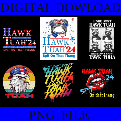 Hawk tuah spit on that thang PNG, Hawk tuah  PNG, Groovy Give 'Em That Hawk Tuah Spit On That Thang PNG