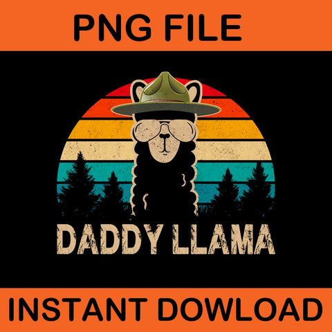 Daddy Llama Png, LLama Father Png