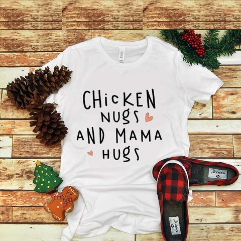Chicken Nugs And Mama Hugs Png