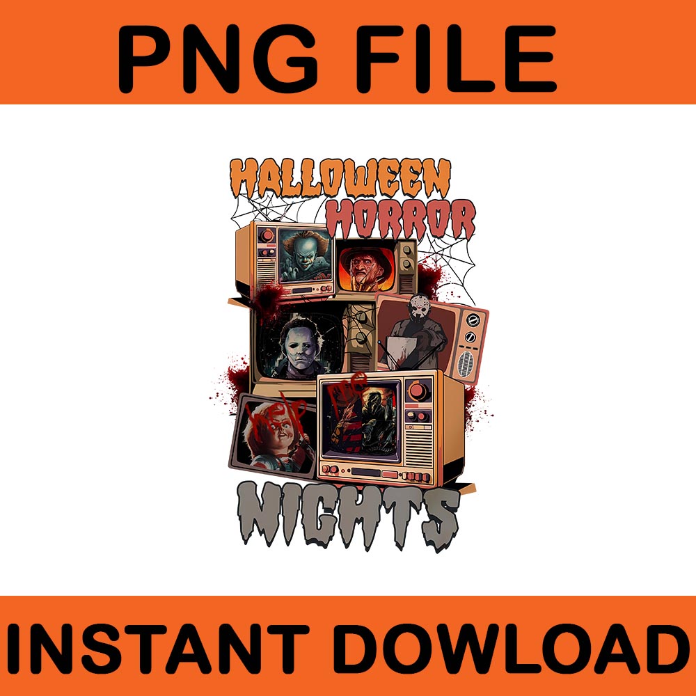 Halloween Horror Nights PNG, Horror Movie Characters PNG