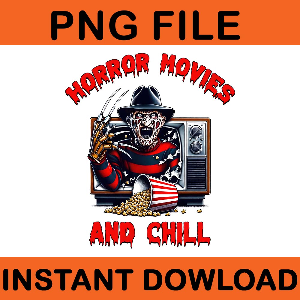 Horror Movies And Chill PNG