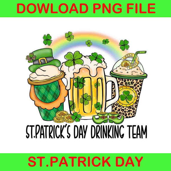 St.Patrick's Day Drinking Team Png