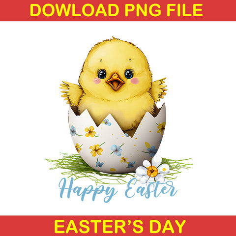 Happy Easter Chick Png