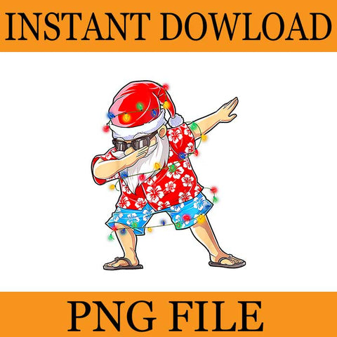 Santa Dabbing Christmas In July PNG