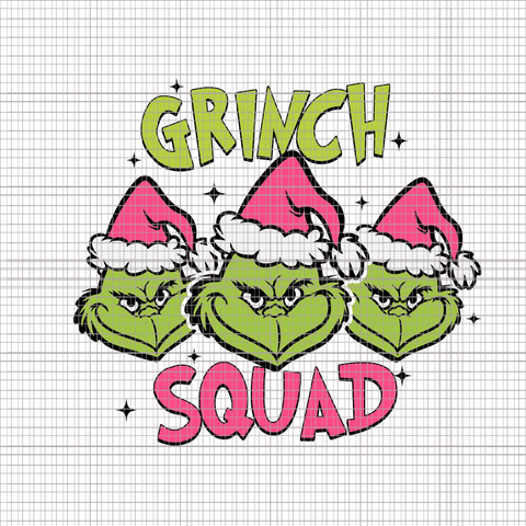 Grinch Squad Png, Pink Grinch Png, Pink Christmas Png, Pink Grinchmas Png