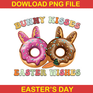 Bunny Kisses Easter Wishes Png