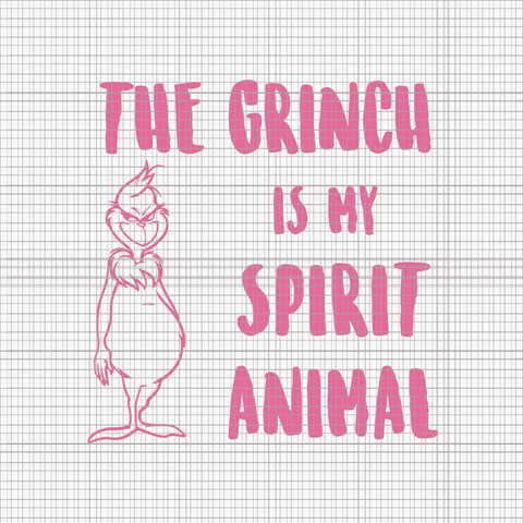 The Grinch Is My Spirit Animal Svg, Pink Grinch Svg, Pink Christmas Svg, Pink Grinchmas Svg, Grinchmas Svg, Woman Christmas Svg, Pink Woman Christmas Svg, Pink Woman Svg, Grinchmas Woman Svg, Christmas Svg