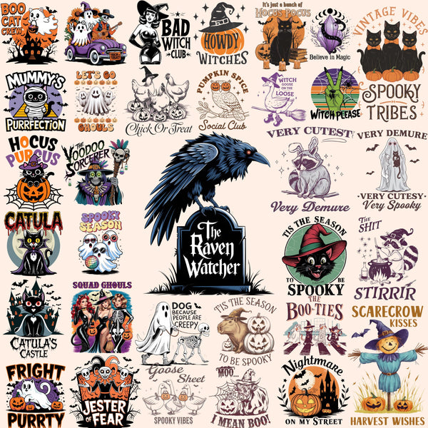 8000+ Halloween Mega Bundle Png, 500 Tumbler Wraps, 80 Digital Papers, Fall Autumn Png's, Labubu Halloween Png's, Huge Bundle for Halloween