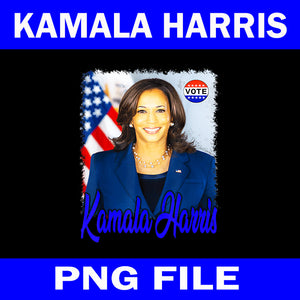 Vote President Kamala Harris 2024 PNG, Kamala Harris PNG