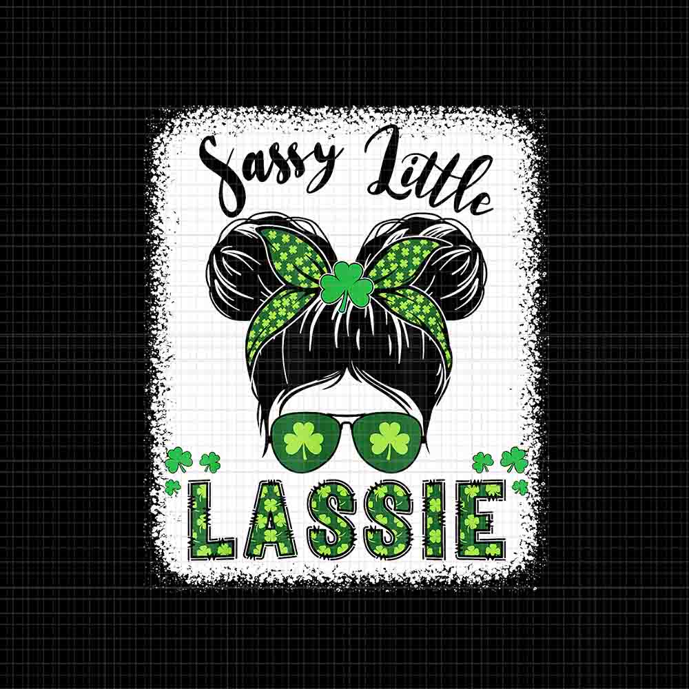 Sassy Little Lassie Png, Sassy Little St Patrick's Day Png