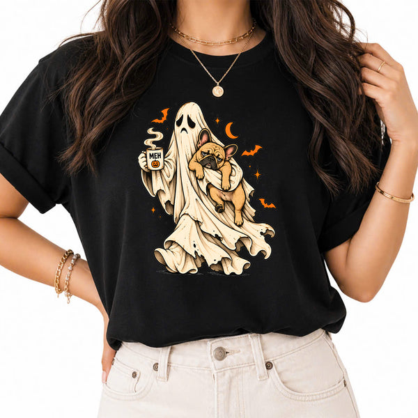 Vintage German Shepherd Ghost Halloween PNG, Funny Meh Coffee Dog, Spooky Dog Lover Halloween, Retro Ghost Dog png, Dog Ghost Halloween