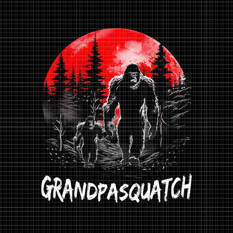 Grandpa Squatch Bigfoot Png, Father's Day Png