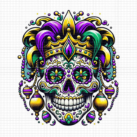 Regal Mardi Gras Skull Png, Mardi Gras Skull Png, Mardi Gras Png