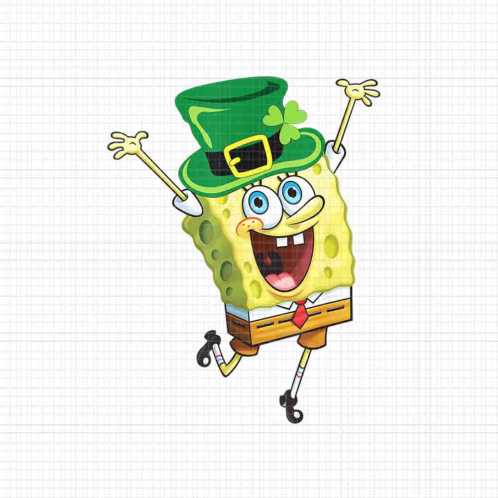 Mademark SpongeBob SquarePants Png, SpongeBob SquarePants St Patrick's Day Png