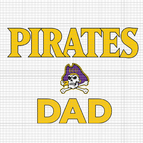 East Carolina University ECU Pirates Dad Svg, Pirates Dad Svg, Father's Day Svg, Dad Svg