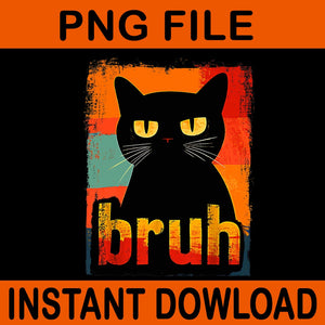 Cat Bruh PNG, Black Cat Bruh PNG