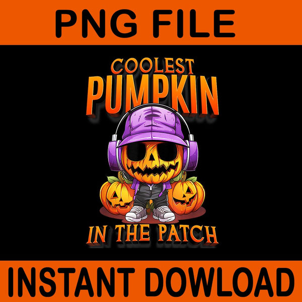 Coolest Pumpkin In The Patch Halloween PNG