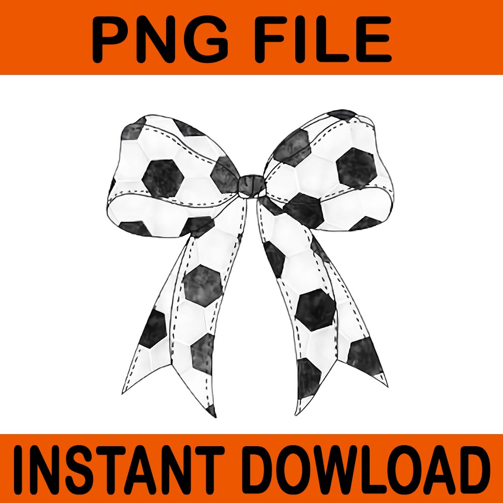 Coquette Bow Soccer Ball PNG