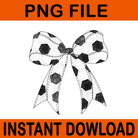 Coquette Bow Soccer Ball PNG