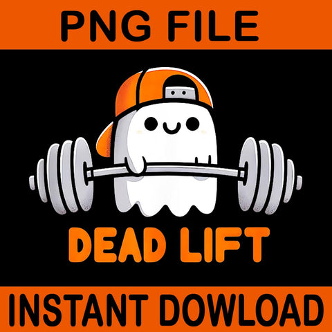 Ghost Dead Lift Halloween Gym PNG