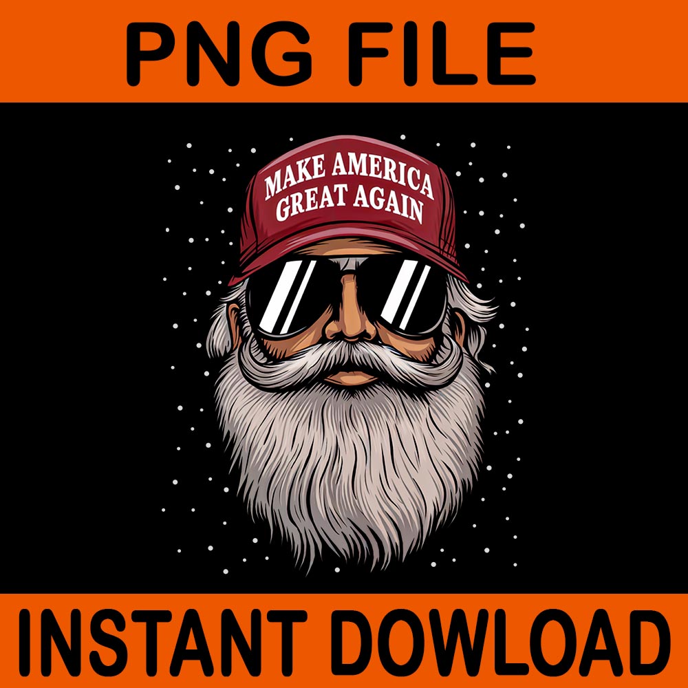 Make A Christmas Great Again PNG,  Xmas Trump Santa PNG