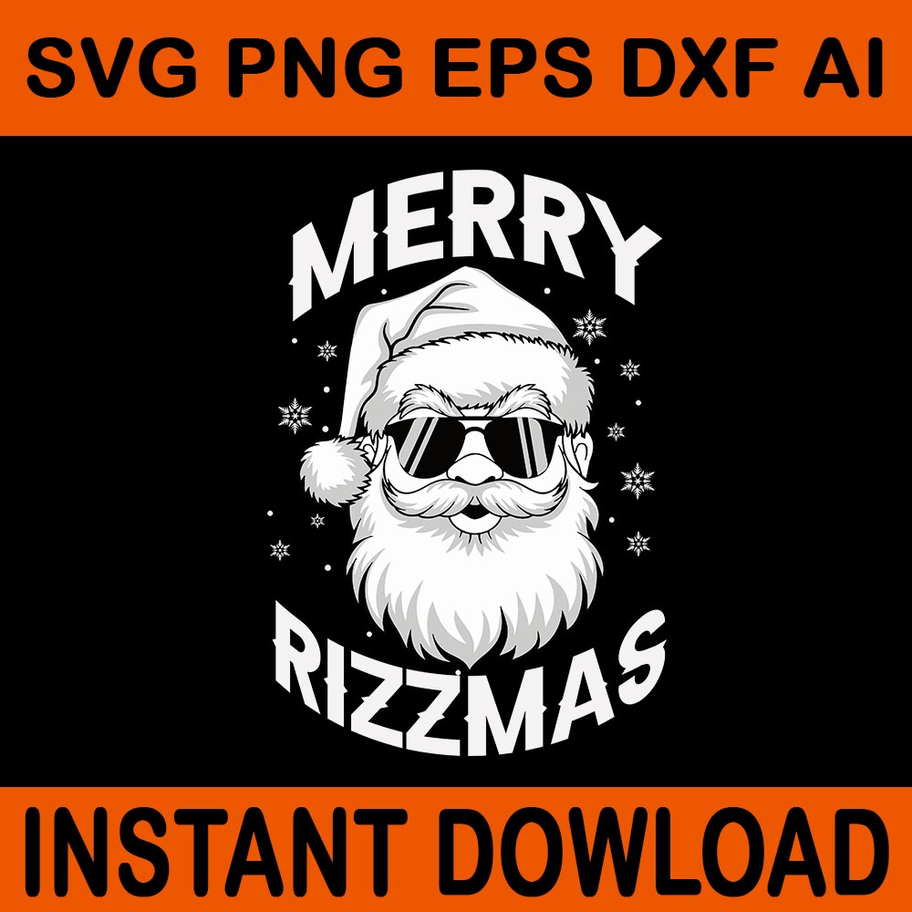 Merry Rizzmas Sigmas Svg, Santa Rizzmas Sigmas Svg, Santa Rizzmas Svg, Santa Sigmas SVG