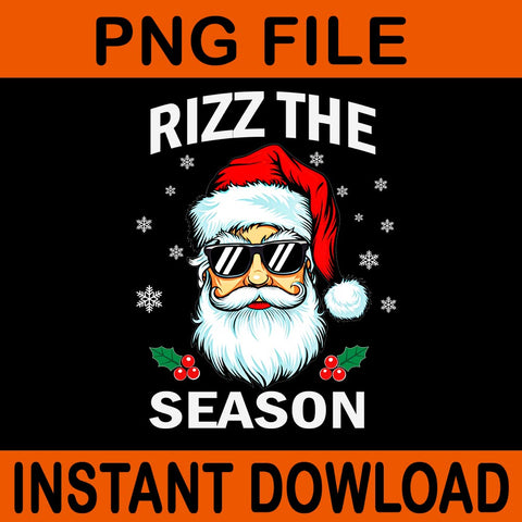 Rizz The Season Santa PNG, Rizz The Season Santa Christmas PNG